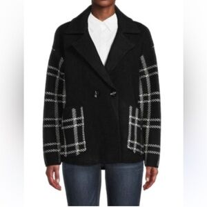 Magashoni Drop Shoulder Notch Lapel Coat Jacket Size S/P